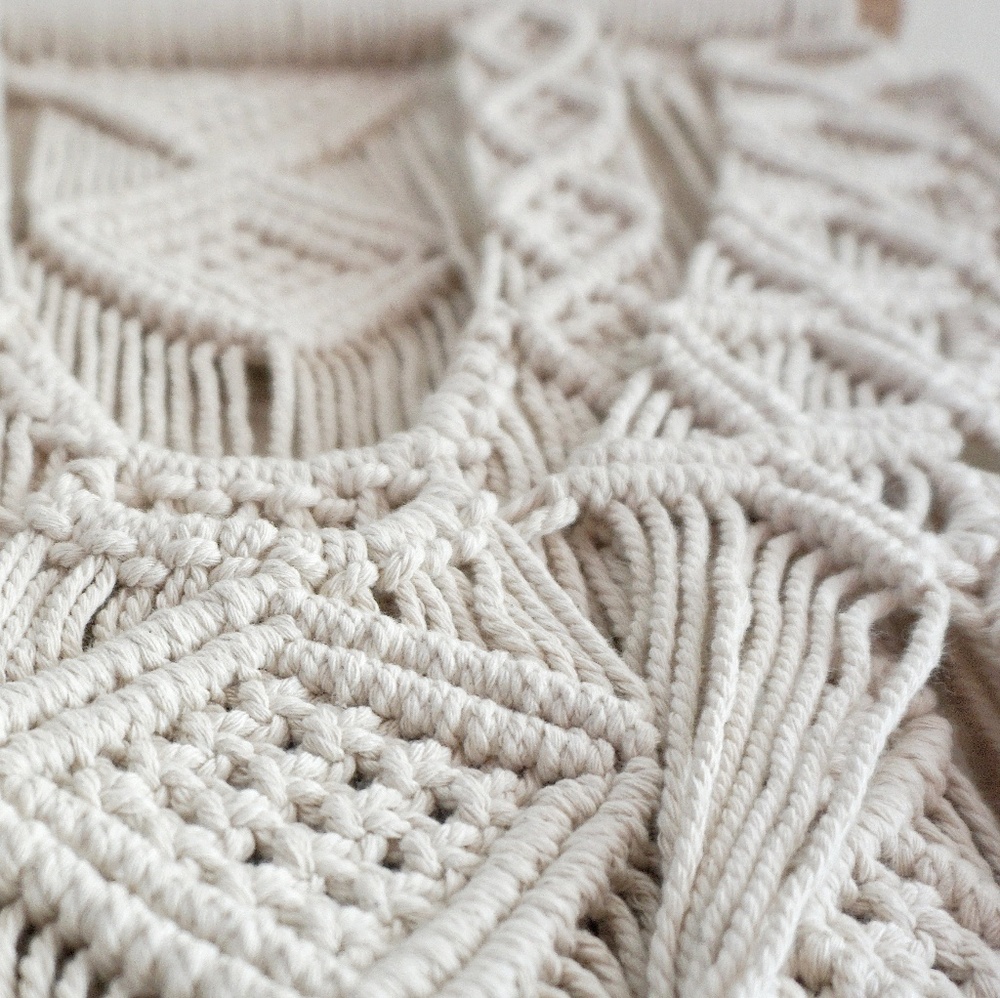 Macrame Wall Hanging Large - Picture 2 of 5